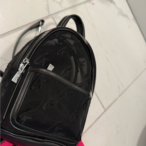 Black Mini Mesh Backpack - Picture 2 of 2